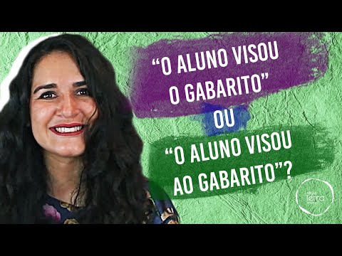REGÊNCIA VERBAL: visar