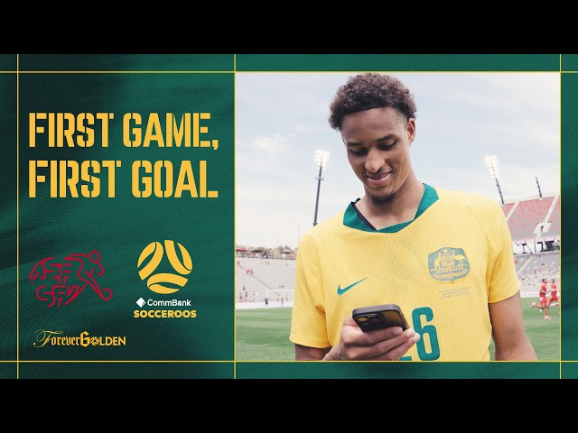 Tete Yengi watches back his debut CommBank Socceroos goal v Switzerland | Post-Match Interview
