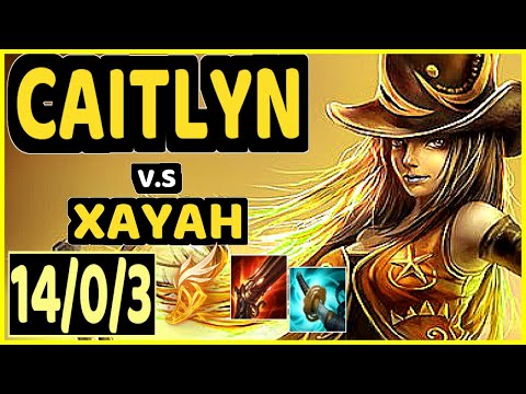 HANS SAMA (CAITLYN) vs XAYAH - 14/0/3 KDA BOTTOM ADC CHALLENGER GAMEPLAY - EUW