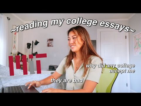 Reading the Essays that got me into MIT 🤩
