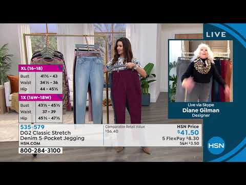 DG2 by Diane Gilman Classic Stretch Denim 5Pocket Jegging