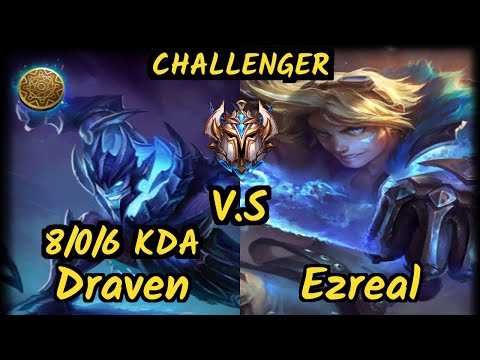 TSM Zven (DRAVEN) vs EZREAL - 8/0/6 KDA BOTTOM ADC CHALLENGER GAMEPLAY - EUW