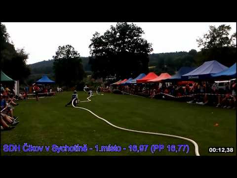 SDH Čikov v Sychotíně 16.8.2015 - 1.místo - 16,97(PP 16,77)