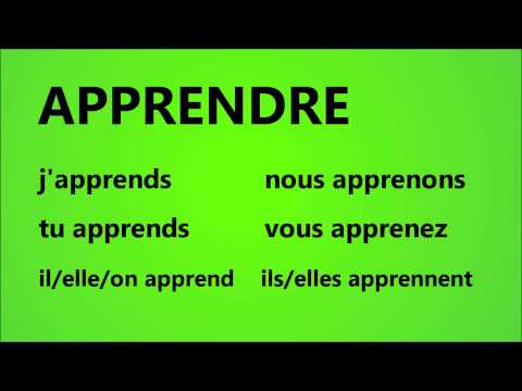 French with Adél - verbe APPRENDRE