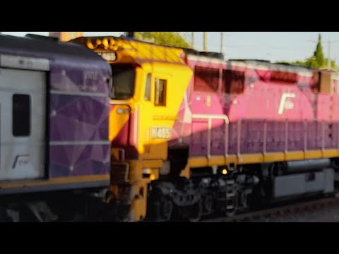 V/line N465 and VL 59 at Geelong