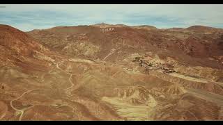 Calico sign drone shot