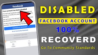 How to Recover Disabled Facebook Account | Facebook Disabled Account Recovery Community Standards