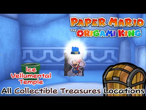 All Ice Vellumental Mountain Collectible Treasures Locations in Paper Mario The Origami King
