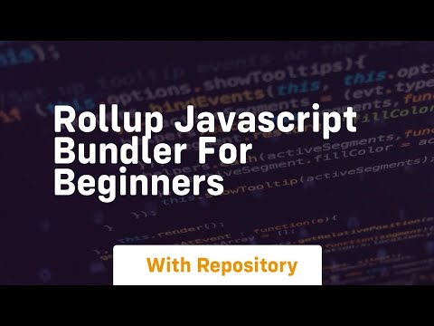 Rollup javascript bundler for beginners