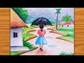 Rainy Day Drawing Rainy Season Drawing