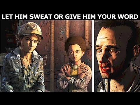 Let Abel Sweat Or Give Him Your Word - Alternative Choices - The Walking Dead Final Season 4 Ep. 3