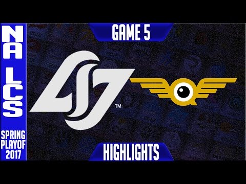 FlyQuest vs CLG Game 5 Highlights - NA LCS Summer Playoffs 2017 - FLY vs CLG G5