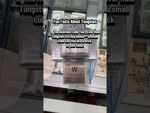 💥 Don’t Let the Size Fool You — This Tungsten Cube is HEAVY! #tungsten