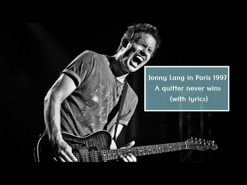 Jonny Lang in Paris 1997 - A quitter never wins (with lyrics)