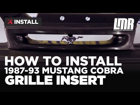 Mustang Cobra Grille Insert Installation - (1987-1993 Fox Body)
