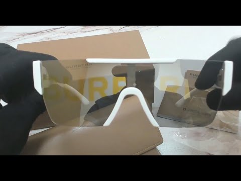 Burberry B-4291 4049/6G Sunglasses Men's White-Black/Grey Burberry B-4291 4049/6G Sunglasses Men's White-Black/Grey