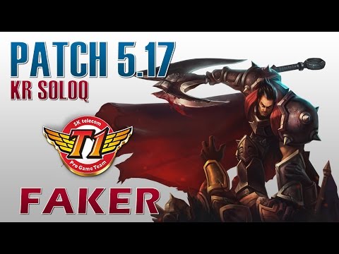 SKT T1 Faker - Darius Top Lane - KR SoloQ