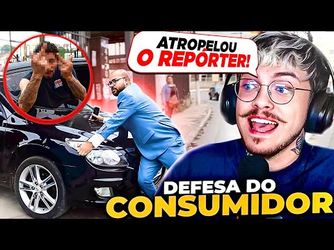 TRETA PESADA! Jornalista é arrastado por carro e AGRESSOR foge