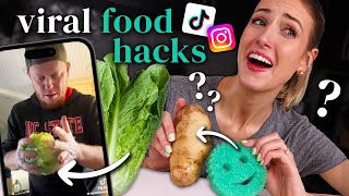 I Tried VIRAL FOOD HACKS... is ANYTHING worth trying??