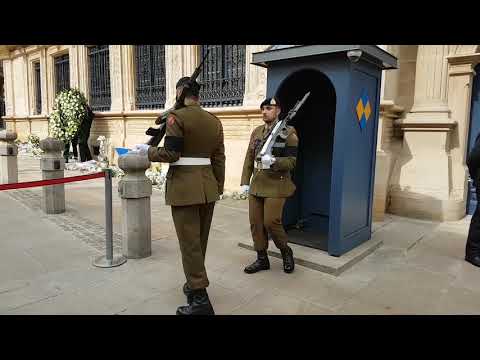 Grand Duke Jean of Luxembourg dies aged 98 - Luxemburg királyi palota, díszőrség