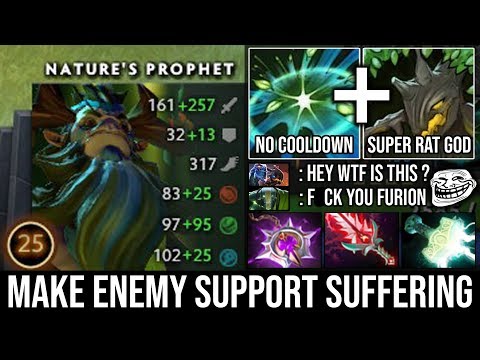 How to Make Enemy Support Suffering | WTF No CD TELEPORT Mid Furion 100% Cirt Bloodthorn + Nullifier