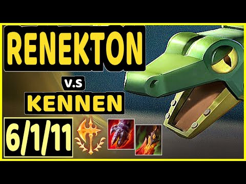 DORUN (RENEKTON) vs KENNEN - 6/1/11 KDA TOP CHALLENGER GAMEPLAY - KR
