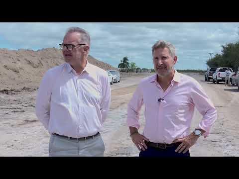 Frigerio recorrió la obra de reconstrucción del camino entre Viale y Arroyo El Durazno