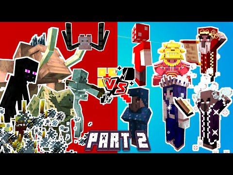 BLACK MEISTER - Best Mutants vs Top Mage & Summoner | Minecraft Mob Battle #2