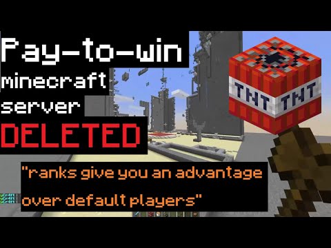 Deleting a pay-to-win minecraft server and trolling the owner (no way)