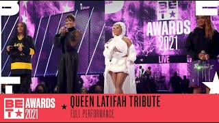 Lil’ Kim, Monie Love, Rapsody, &amp; MC Lyte Perform A Medley Of Queen Latifah Hits | BET Awards 2021