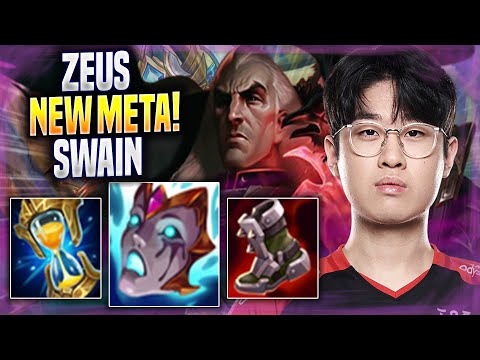 ZEUS CRAZY NEW META SWAIN TOP! - T1 Zeus Plays Swain TOP vs Camille! | Season 2022