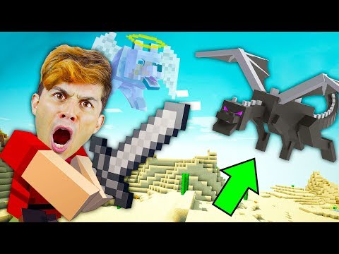 DERROTEI O ENDER DRAGON PARA VINGAR A MORTE DO MEU CACHORRO NO MINECRAFT | Minecraft #19