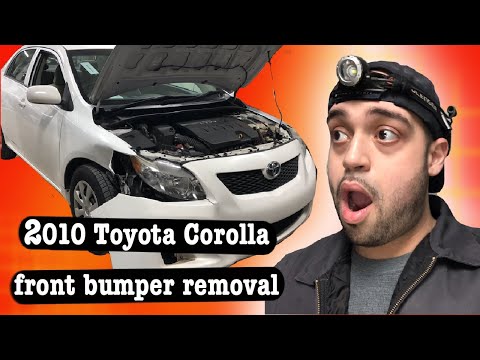2010 Toyota Corolla front bumper removal
