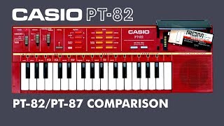 Video thumbnail for Casio PT-82 / PT-87 Comparison by Keen On Keys