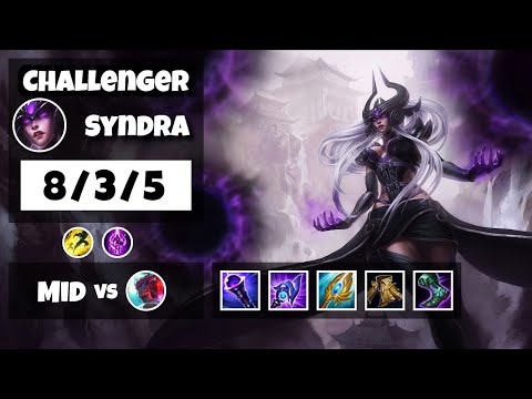 Syndra Mid 11.11 Challenger Gameplay S11 (8/3/5) - NA