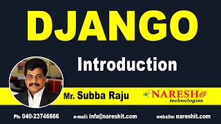 Django Introduction | Django Tutorial | By Mr. Subba Raju