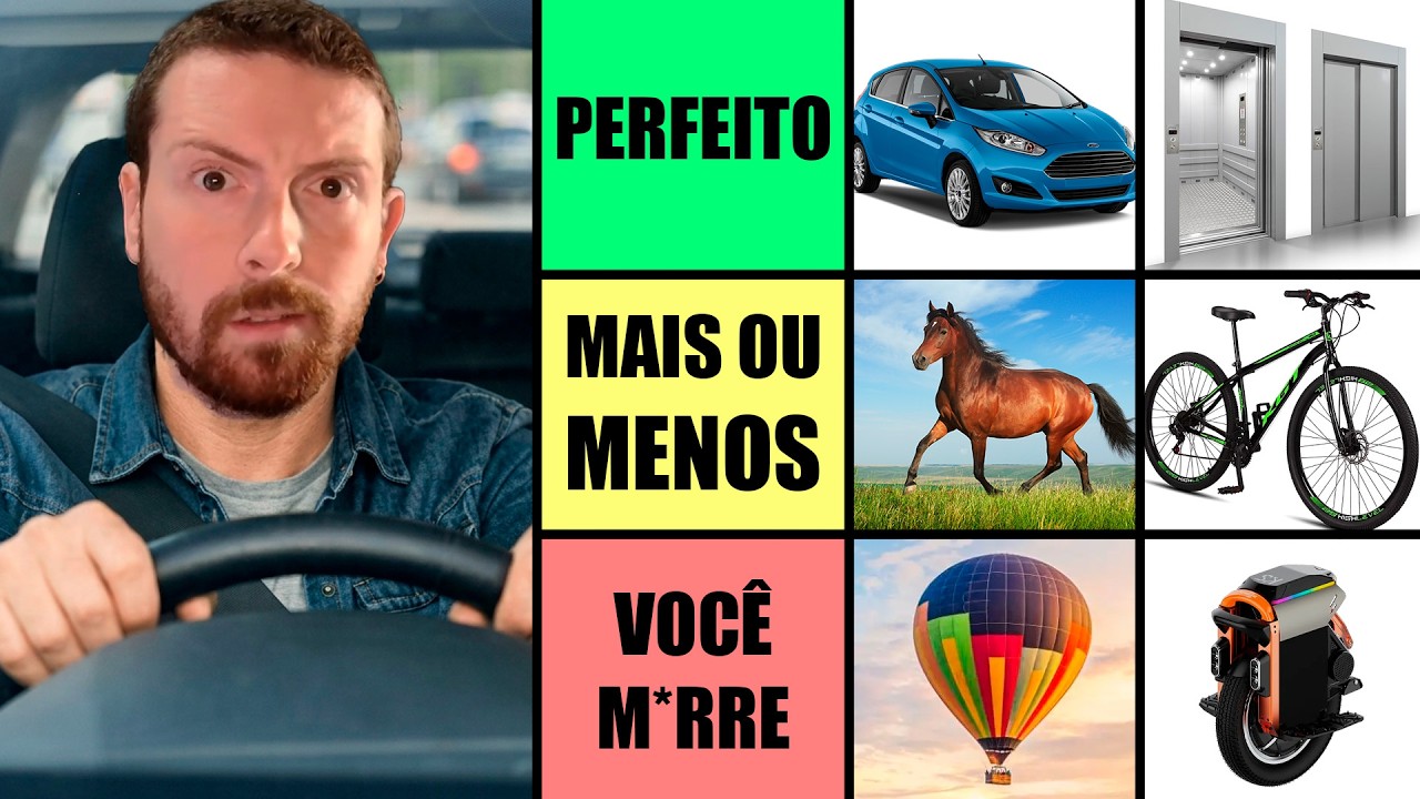 Dando nota pra TODOS os MEIOS DE TRANSPORTE