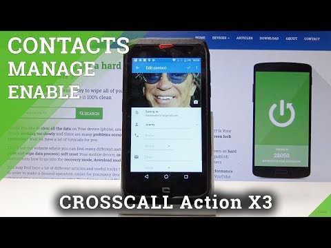 How to Add Profile Picture in CROSSCALL Action-X3 - Personalize Contact Profile