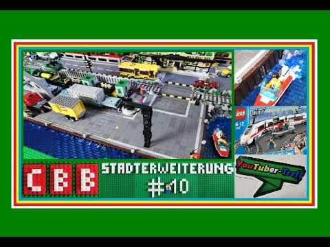 LEGO City (35) Der Hafen wird fertig !!! STADTERWEITERUNG Teil 10 - Hafen, Bahnübergang, Böschung