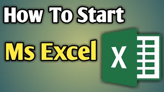 How To Open Ms Excel In English | Ms Excel Open Steps | How To Start Ms Excel In Computer