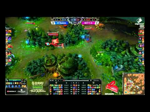 SKT T1 K vs KT Bullets  || Champions Winter 2013-2014 || Semi Final Game 1