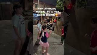 Kaede half japinay ,enjoy syang makipag laro sa mga  bata sa pilipinas #happy #enjoy
