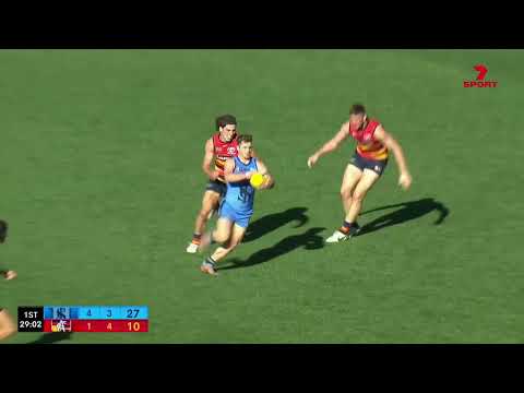 Qualifying Final Hostplus SANFL Snapshot - Sturt's Josh Hone with a perfect crumb and snap