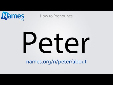 How to Pronounce Peter