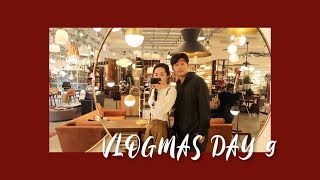VLOGMAS DAY 9 | 睡懒觉的周日😴超好看的灯💡牛尾汤🌽