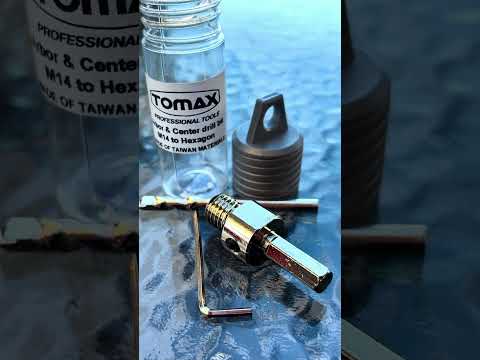 Переходник М14 х HEX + сверло на дрель для алмазных коронок TOMAX - фото 1 - id-p1465085838