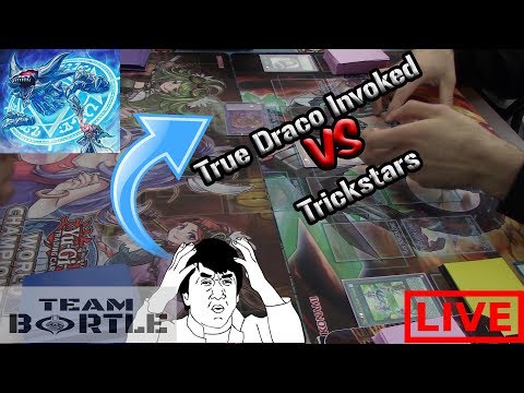 Yu-Gi-Oh! True Draco Invoked VS Trickstars - REMATCH - Live Duel - Cosmic Comics