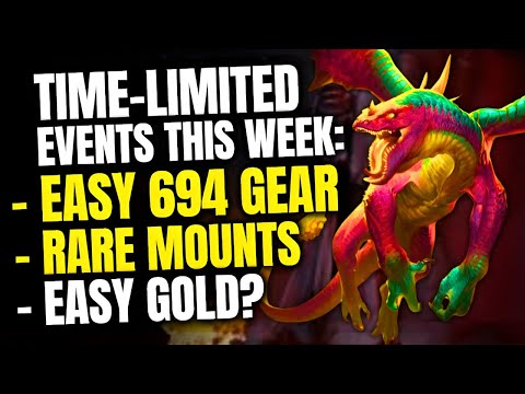 DON’T MISS These Events This Week! Easy 694 Ilvl Gear | Rare Mounts | Limited Rewards | WoW TWW