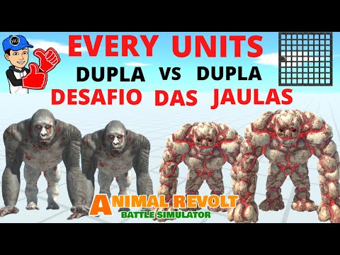 Every Units Dupla VS Dupla Campeonato - Desafio das Jaulas -  Animal Revolt Battle Simulator