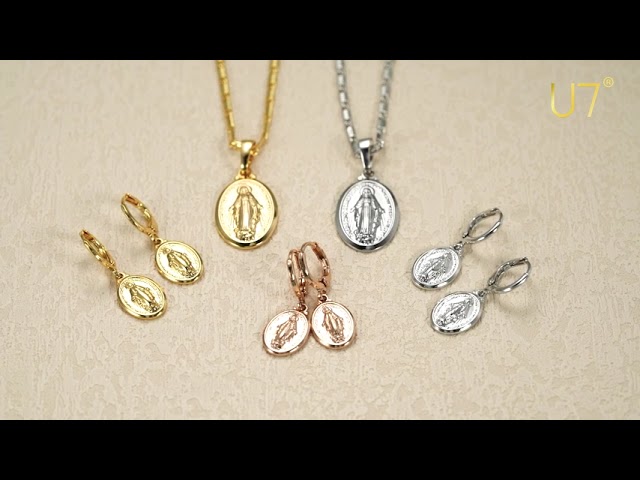 Vídeo relacionado con Collar mujer Virgen del Rocio plata - Colgante con la silueta de la Virgen del Rocio y cadena de plata 925 - Se envía en una cajita de regalo